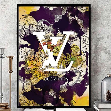 lv painting on canvas|louis vuitton wall art prints.